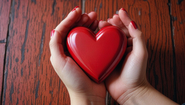 Woman holding wooden heart | Stevens - Johnson Syndrome | SJS Awareness 